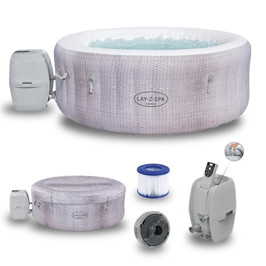 Saluspa Spa Jacuzzi 2-4 adultos mod Cancún 1.80x.66cm caja Bestway