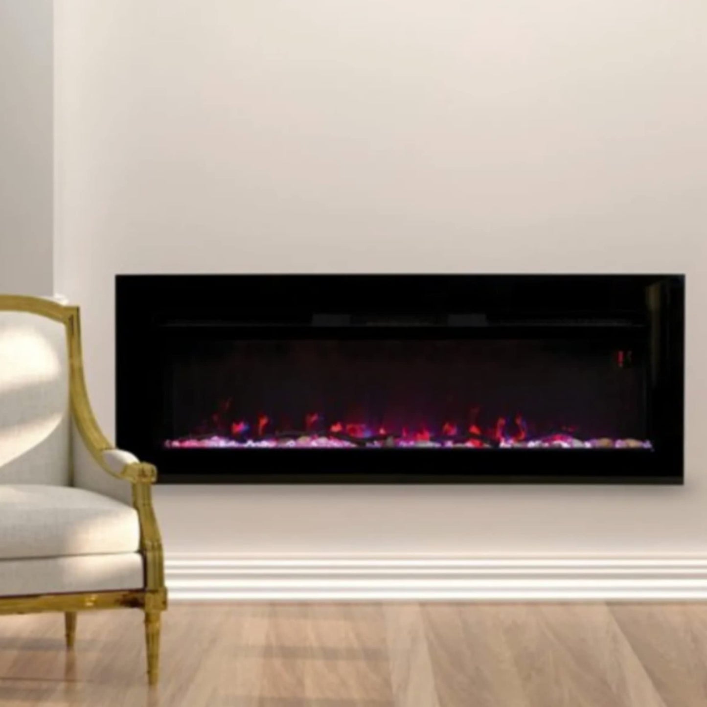 Members Choice - Members Choice Chimenea Eléctrica con Flama 3D Decorativo 122 X 15.8 X 45