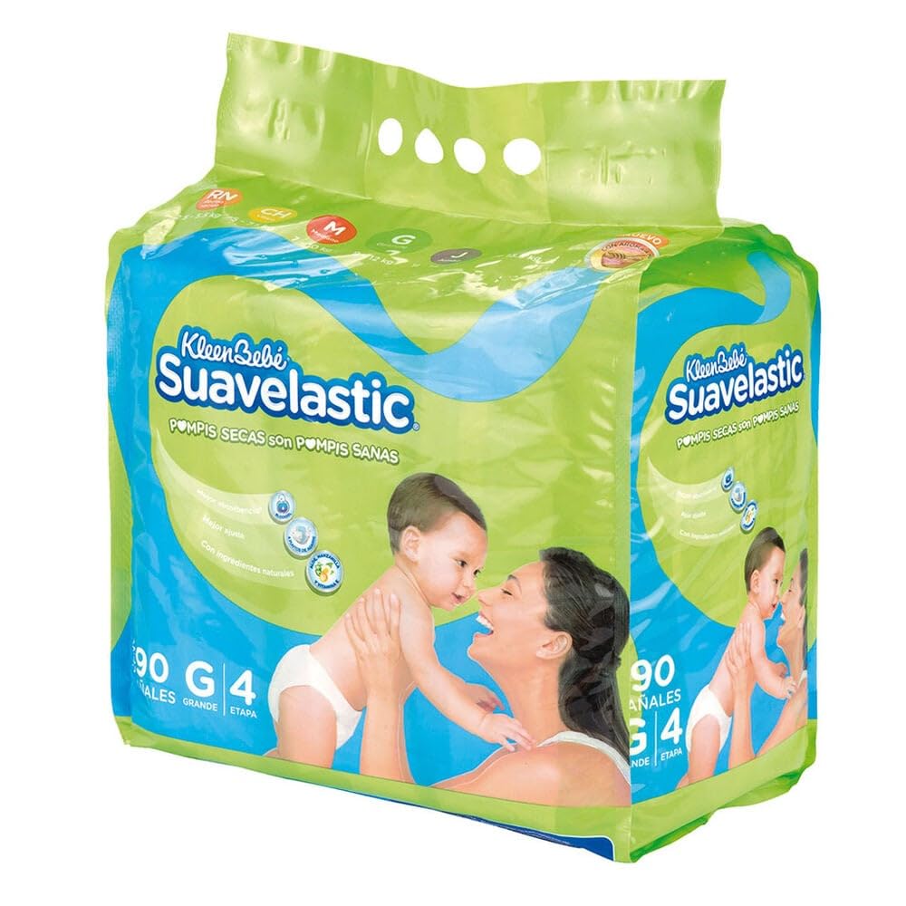 Pañal Grande KleenBebé Suavelastic 90 pzas R
