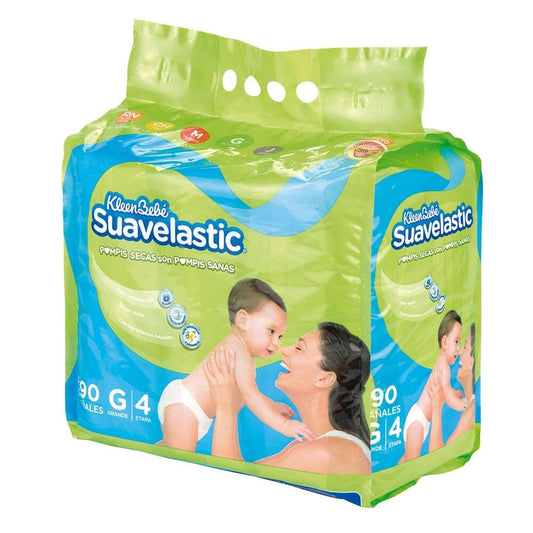 Pañal Grande KleenBebé Suavelastic 90 pzas R