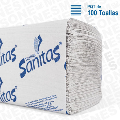 Sanitas - Combo de 3 Cajas 92231 Toalla Interdoblada para manos 20 paquetes de 100 piezas