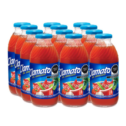 Clamato, Jugo de Tomate con Almeja 296 ml, Botella Pet (24 pack)