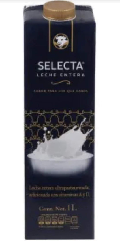 Alpura - LECHE ALPURA SELECTA ENTERA CAJA CON 12 PZAS DE 1 LITRO SALUDABLE REFRESCANTE