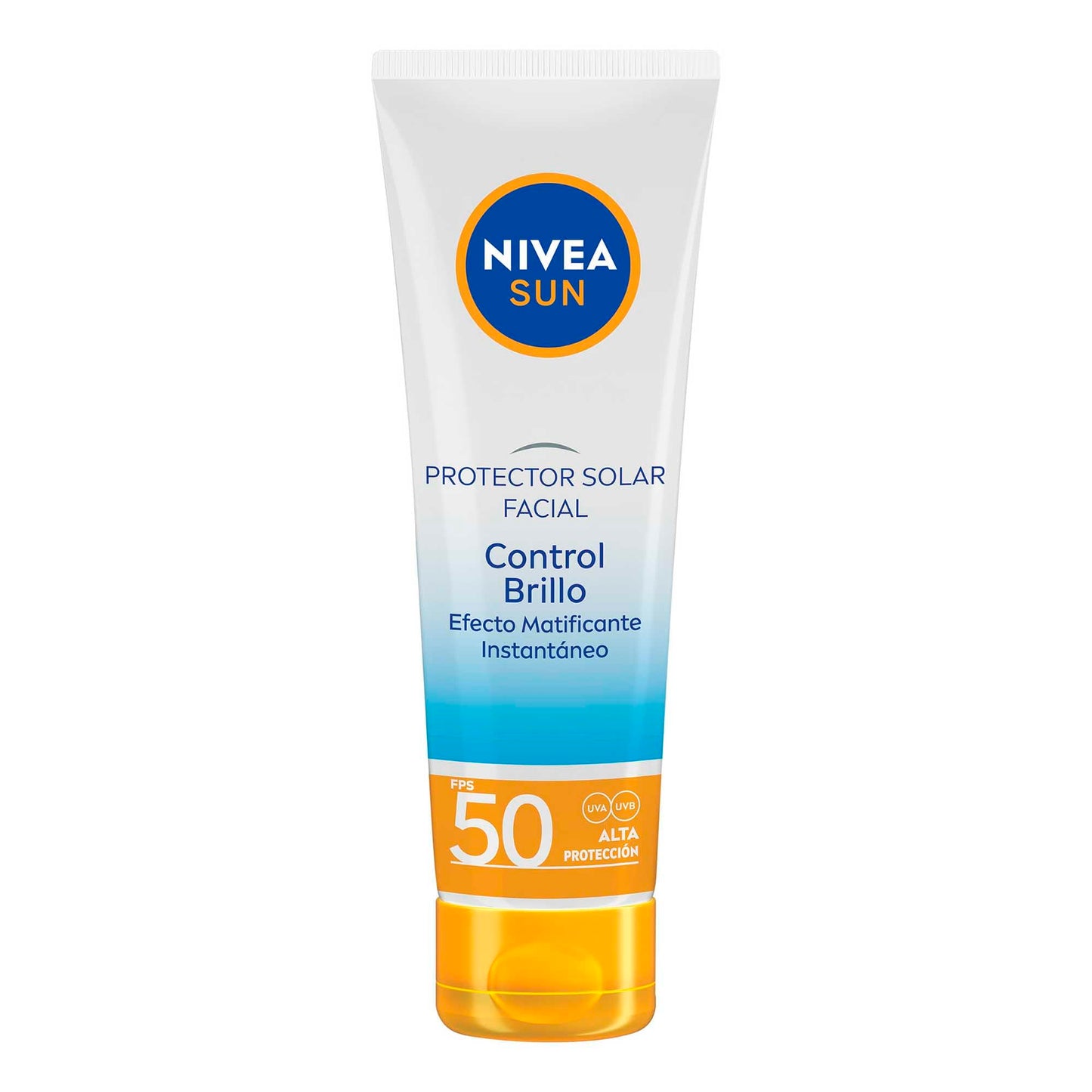 NIVEA SUN Protector Solar Facial Control De Brillo (50 ml), con Efecto Matificante de Larga Duración, Bloqueador solar FPS 50+, no Grasoso para Todo Tipo de Piel