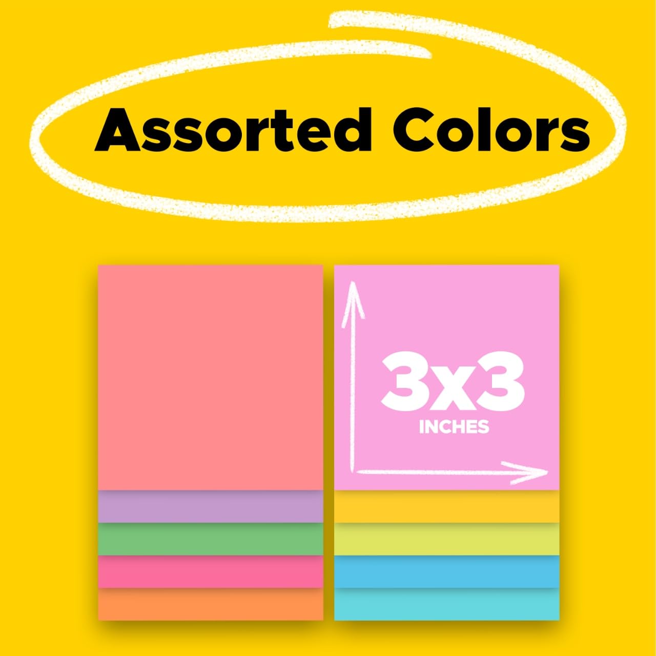 Post-it Super Sticky Notes, 3 x 3 pulgadas, 15 almohadillas para orejas, 2 unidades The Sticking Power, Supernova Neons and Energy Boost Collections, reciclable (654-15SSMULTI2)