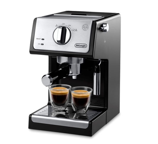 De'Longhi A-3220-RMB Espumador manual para hacer capuchino, 9.6 x 7.2 x 11.9, negro