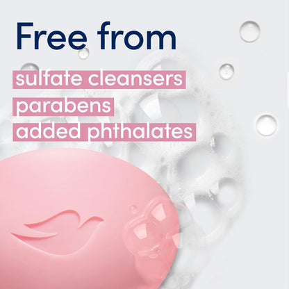 Dove Jabón de barra de crema Dove Pink Beauty, 100 gramos/3.5 onzas (paquete de 8)