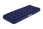 Bestway - Colchon Comfort Quest - Cama hinchable individual flocada, color azul, 185 x 76 x 22 cm