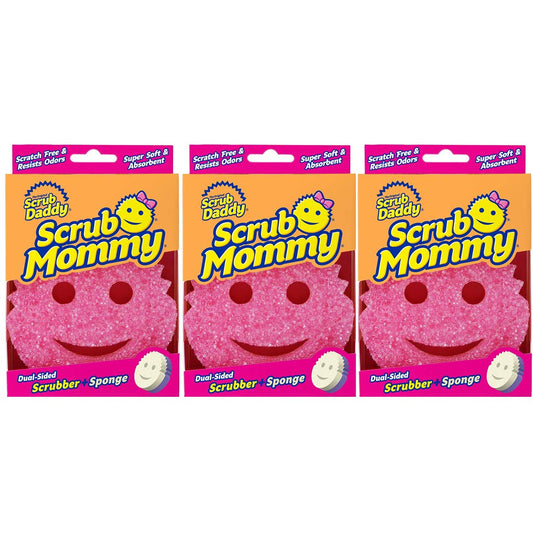 Scrub Daddy Modelo Scrub Mommy Fibra+Esponja Paquete de 3 Pzas