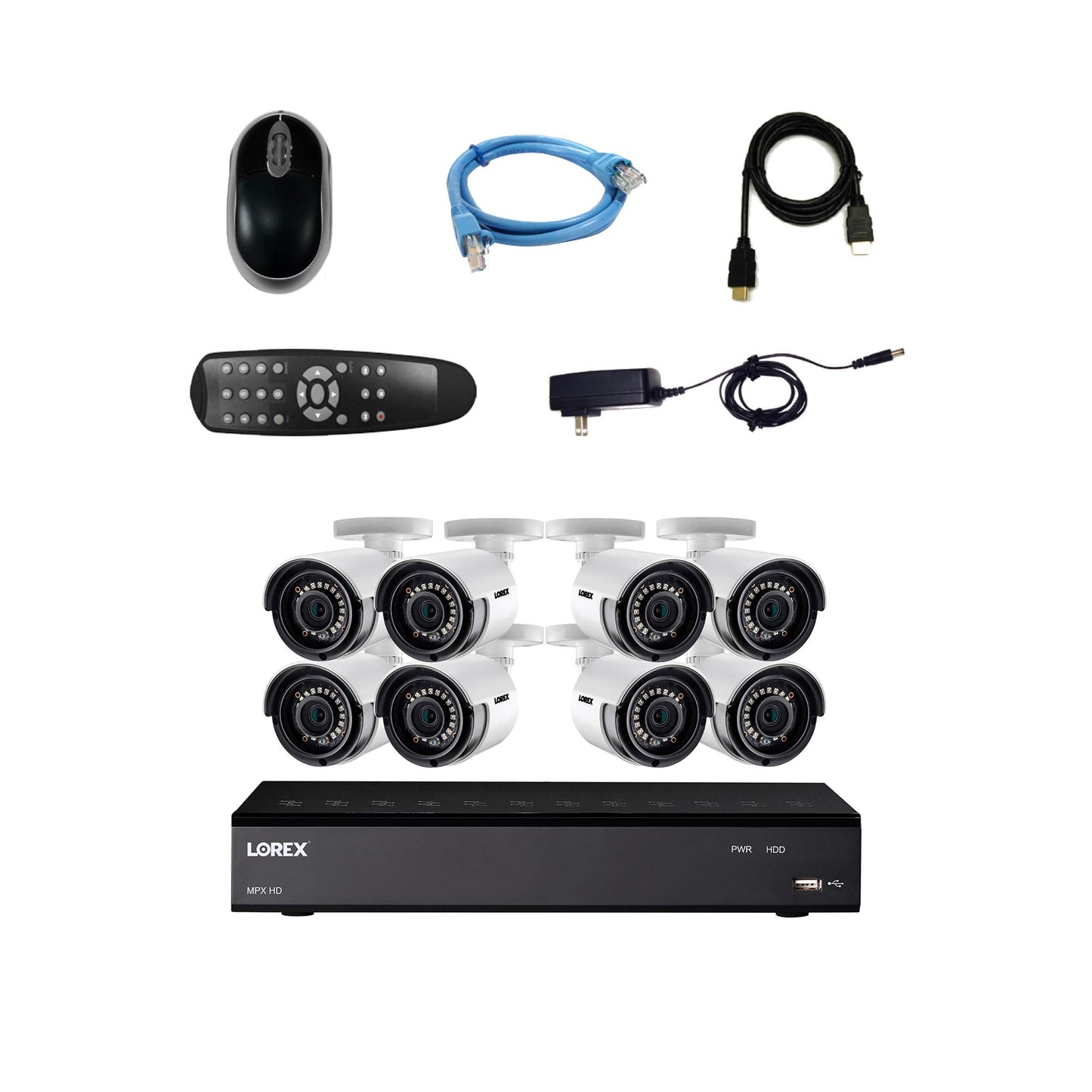 Lorex - Lorex Sistema De Seguridad 8 Canales con 8 Cámaras HD 1tb