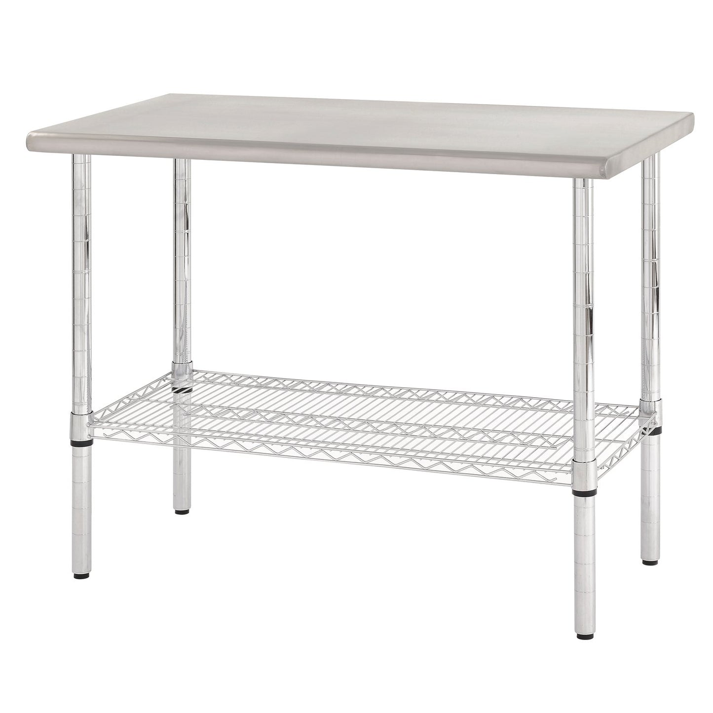 Sandusky Lee EZSS4824-RW4 Stainless Steel Work Table, 48", Silver