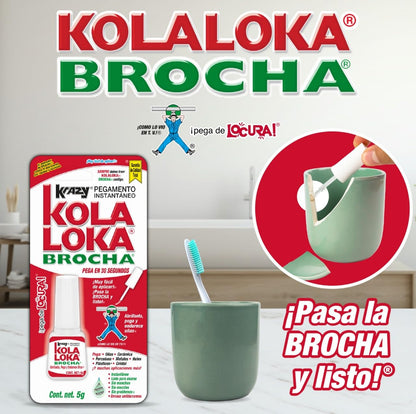 KOLA LOKA Kola Loka Pegamento Instant 5g Brocha Bltkrazy, Pack of 1 (2 -Pack of 1)