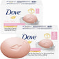 Dove Jabón de barra de crema Dove Pink Beauty, 100 gramos/3.5 onzas (paquete de 8)