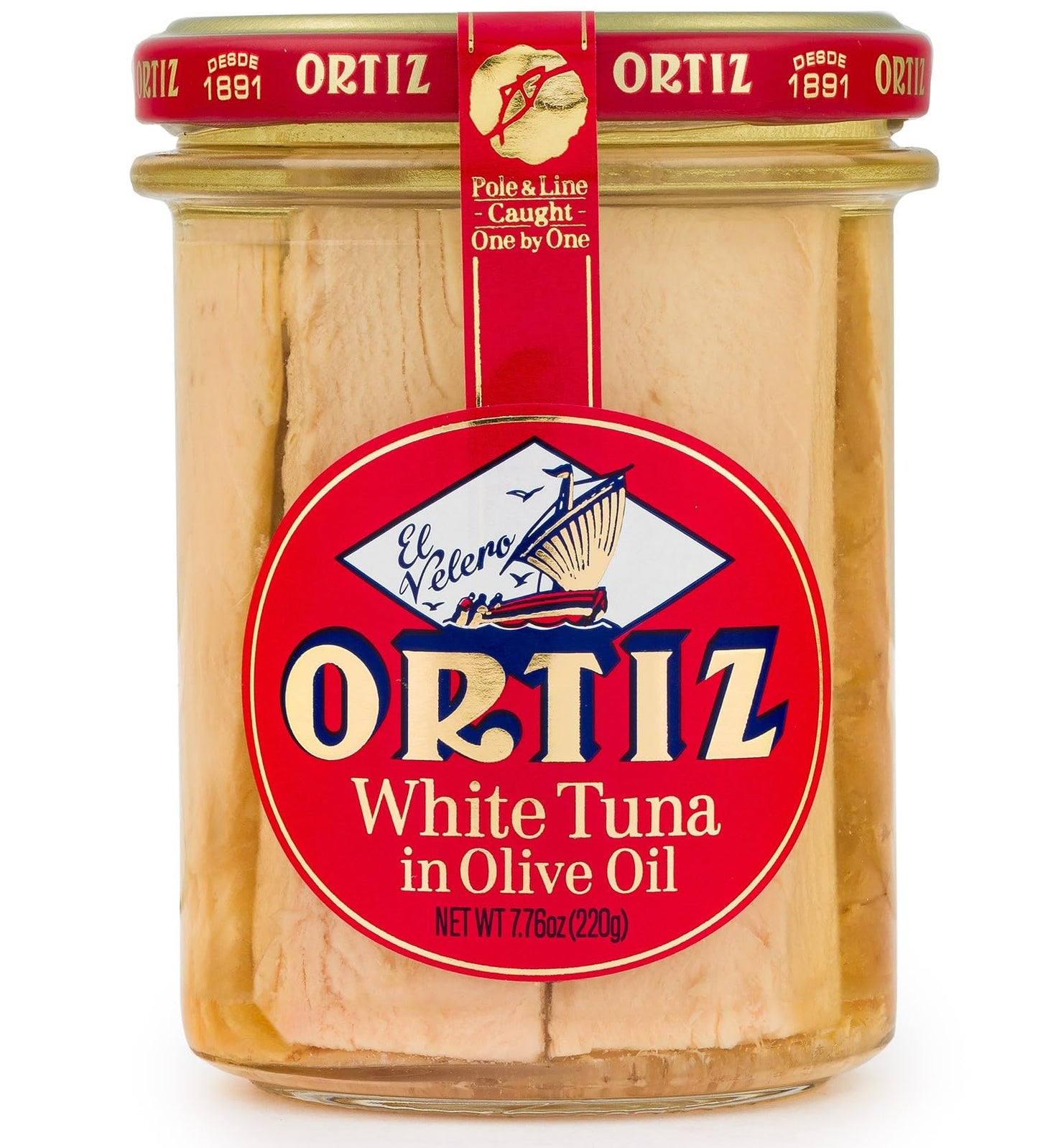 Ortiz - Ortiz Tuna Bonito del Norte en frasco de aceite de oliva - 7.76 onzas