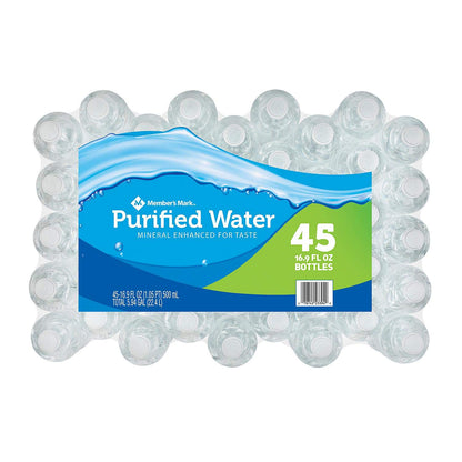Member's Mark Agua embotellada purificada (16.9 fl. oz, 45 unidades) ES
