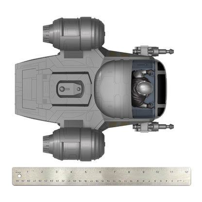 [Actualización 2021] Star Wars Mandalorian & The Child Grogu Baby Yoda Movie – Coche RC de 9 Pulgadas con Control Remoto – Control de Radio de 2.4 GHz