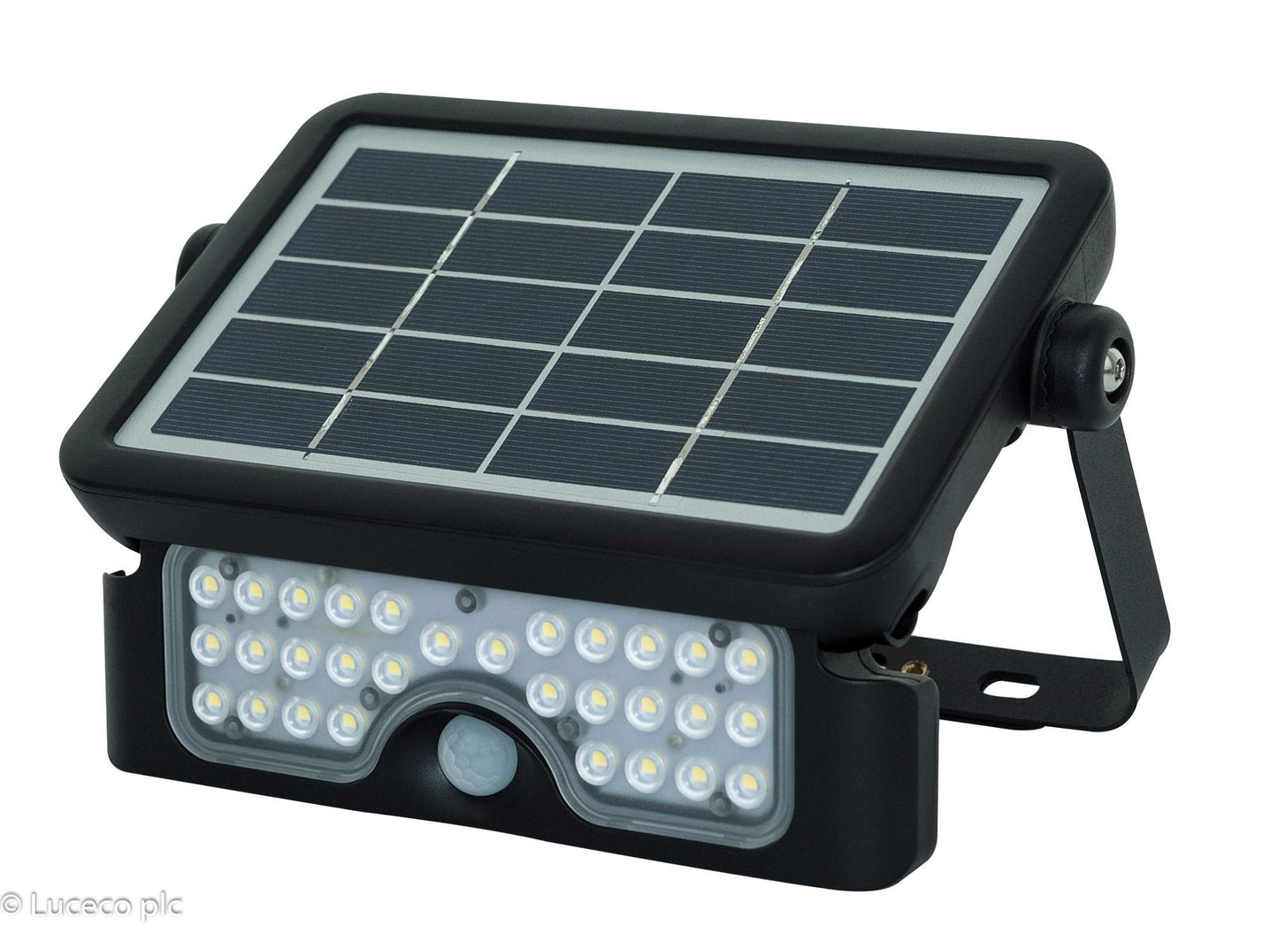 Luceco - Luceco LED Solar Guardian con Sensor PIR Floodlight 5W IP65 Negro