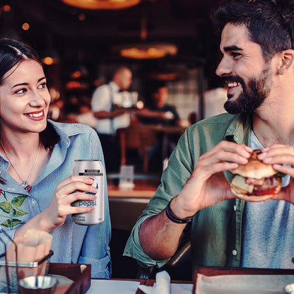 Pepsi Light Refresco de Sabor Cola Light con Latas de Aluminio, Contenido 1 Paquete de 24 Latas de 355 Mililitros Cada Una, Cola Light, 355 mililitros