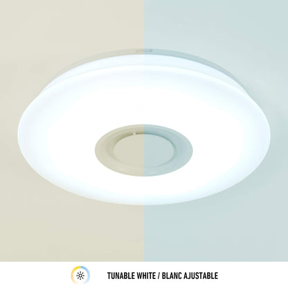 Artika - Artika CL-GLX-C Galaxy - Lámpara de techo con altavoz Bluetooth integrado, color blanco