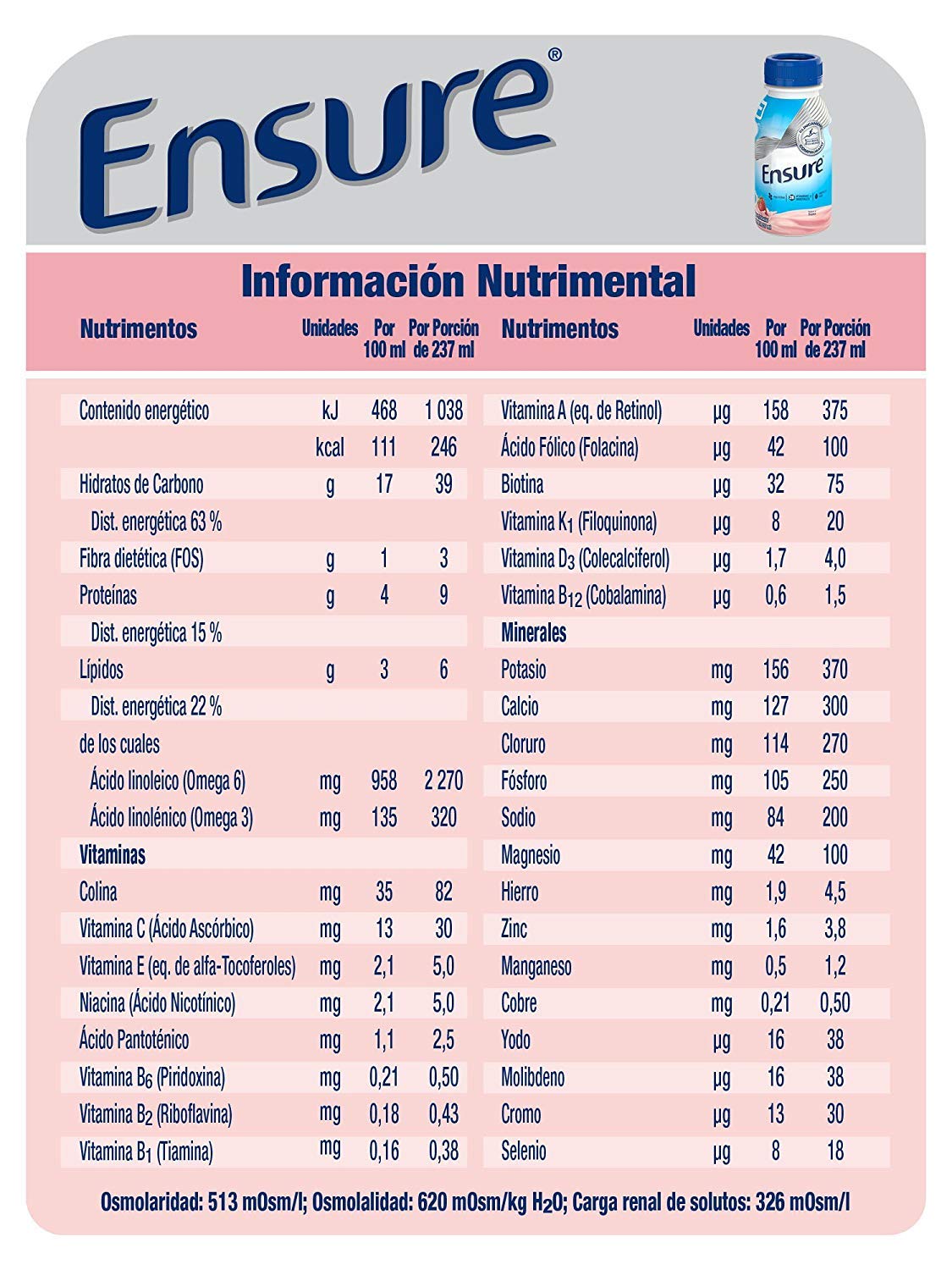 Ensure Regular Multisabor (12 Piezas)