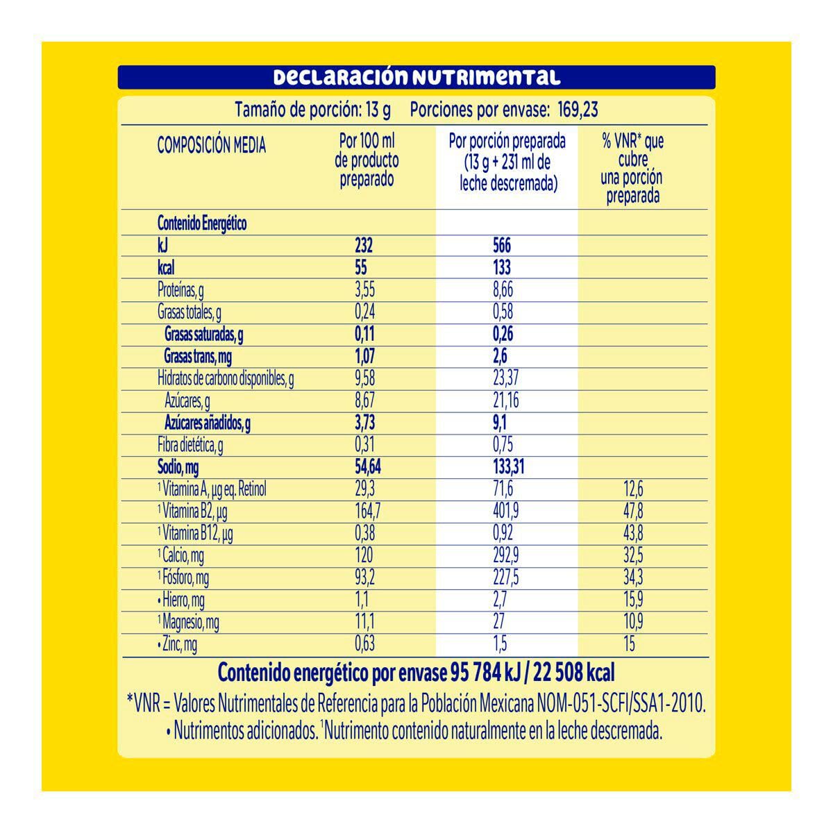 Nestlé - Nestlé Nesquik, Chocolate En Polvo - 2.2 Kgs