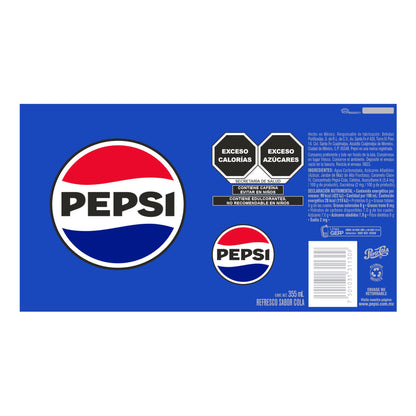Pepsi Cola Refresco de Lata de 355 mililitros. Paquete de 24 latas