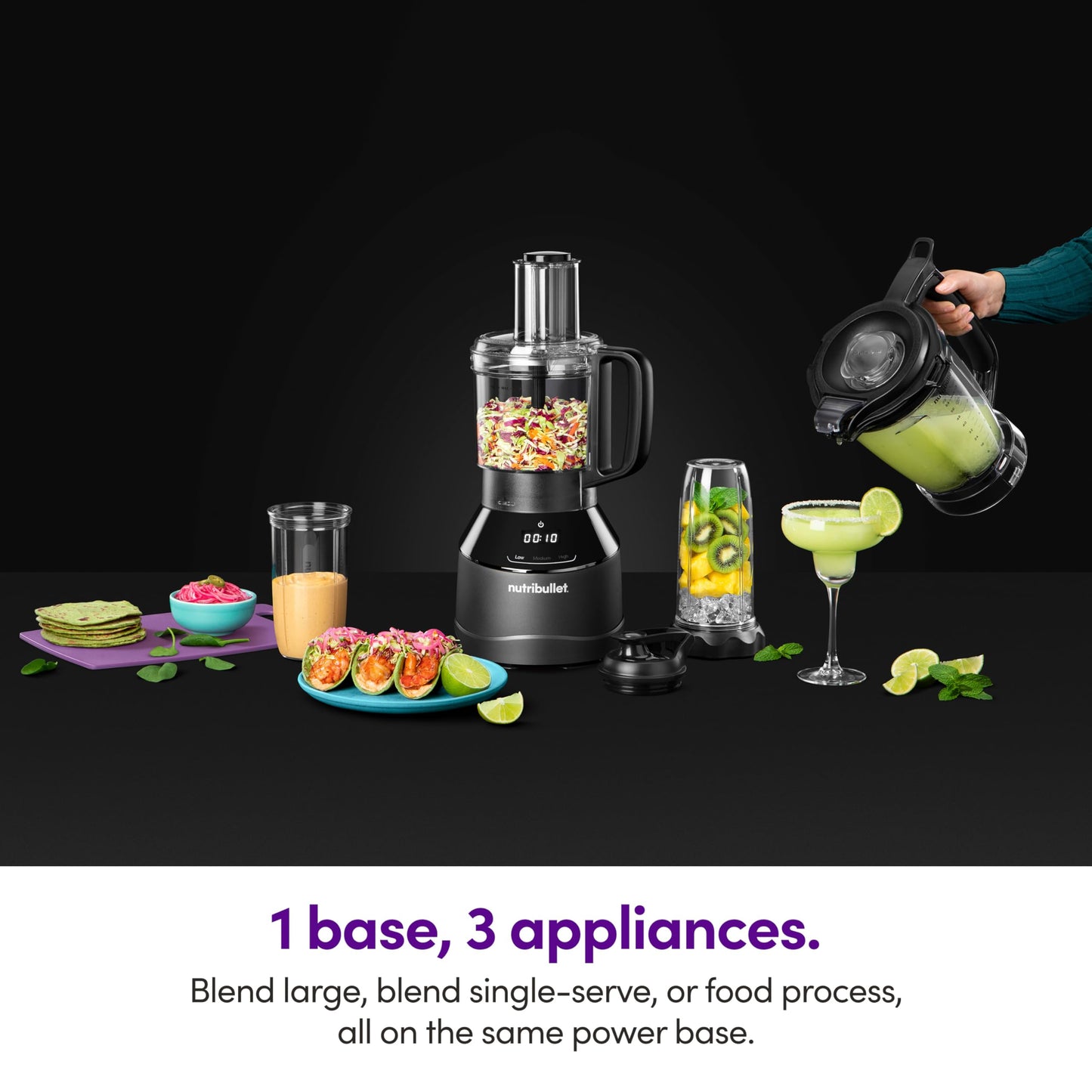 Nutribullet Triple Prep System NBKS50100, Negro