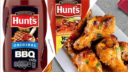 DUO HUNT´S Salsa Barbecue de 620g y Salsa para Alitas Bravas de 550g.