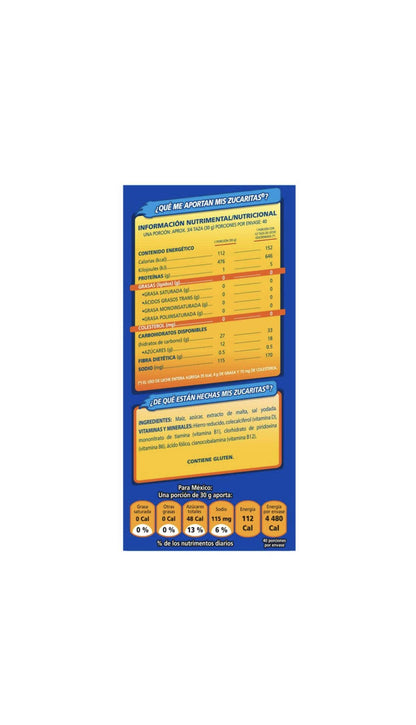 KELLOGG'S - Kellog's - Cereal Zucxaritas Kellog's, Desayuno Cena - 1.2 kg (empaque puede variar)