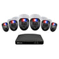 Swann Home DVR Sistema de cámara de seguridad con disco duro de 1 TB, 6 cámaras de 8 canales, video Full HD de 1080p, CCTV con cable para interiores y exteriores, visión nocturna a color, detección de