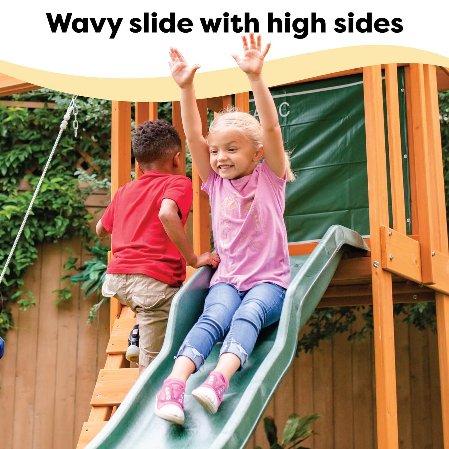 KidKraft - Set de Columpio de Madera para jardín de jardín Grande