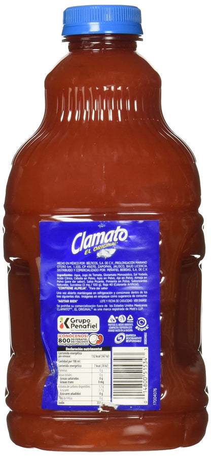 Clamato Jugo de Tomate con Almeja, 1.89 litros