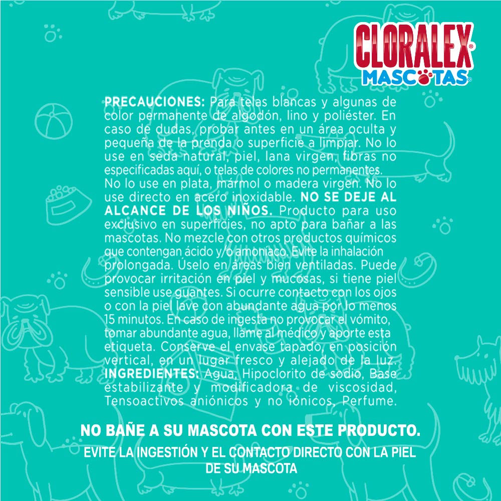 Cloralex Mascotas Elimina Malos Olores 10 L