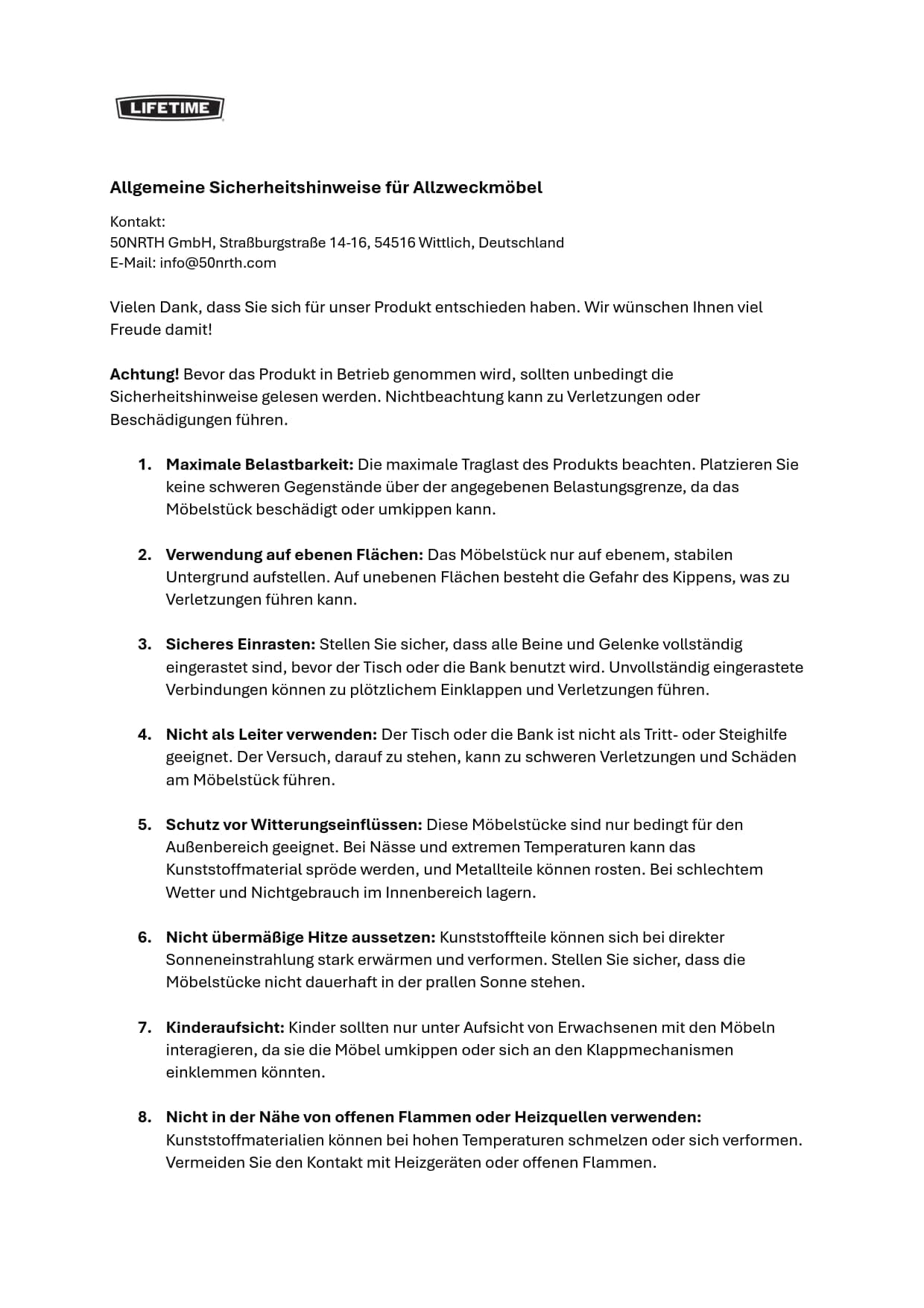 Lifetime 25011 Mesa Plegable, 6 Pies