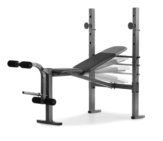Weider - Weider XR 6.1 Banco de pesas multiposición con desarrollador de piernas y tabla de ejercicios