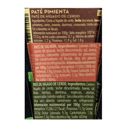 Paté Casa Tarradellas 3 Frascos de 125 g + 1 Cubrebocas lavable High Performance 3 Capas