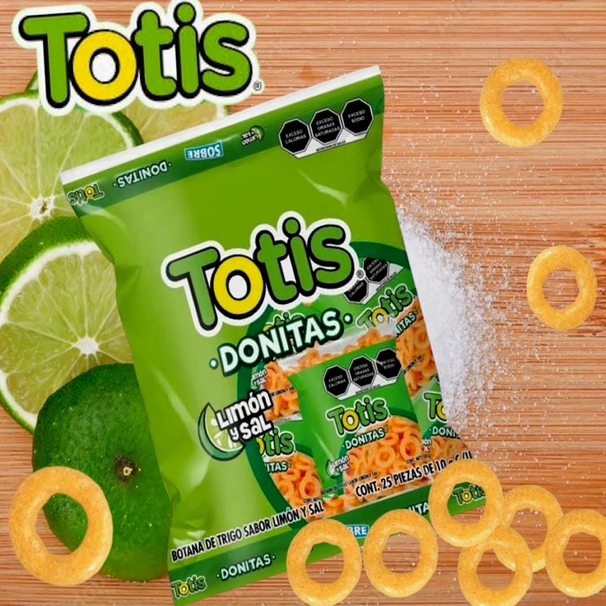 Bizzico TOTIS Frituras Totis Donitas Limon Y Sal Pack 25 De 10 G