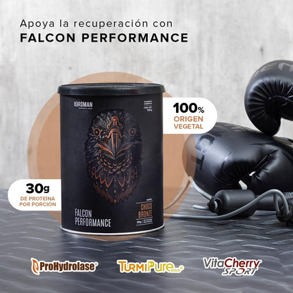 Birdman Falcon Performance Proteina Premium Alto Rendimiento En Polvo, 30gr proteina y 3gr Creatina por porción, Sin Inflamacion, Sin Acne