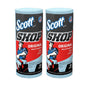 75130 Scott - Toallitas desechables de 55 hojas, paquete de 110 toallas de papel totales (paquete de 2) toallitas profesionales absorbentes de aceite para bricolaje 39.5 pies cuadrados por rollo