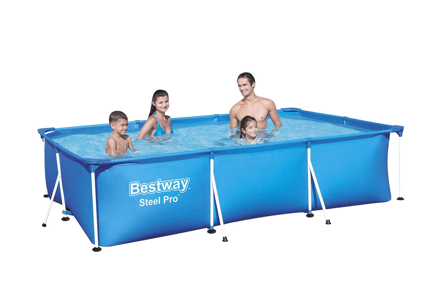 Bestway Steel Pro - Piscina para Exteriores, Piscina sobre el Piso, Varios tamaños
