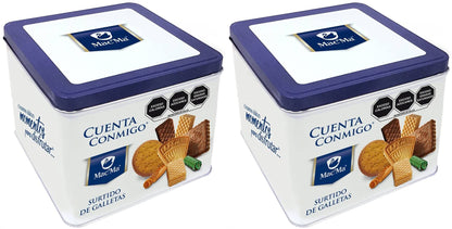 Macma - Macma LATA CUENTA CONMIGO 600 gr c/u Combo 2 piezas Galletas. Deliciosas galletas finas, para compartir con familia y amigos o simplemente deleitarnos en casa.