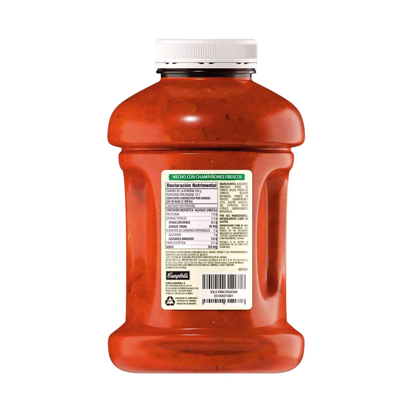 Prego Salsa de tomate para Pasta - Champiñones 2 pack de 1.27kg