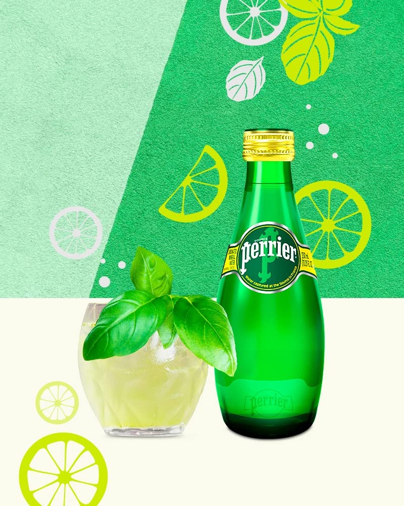 Perrier - Perrier, Agua de manantial gasificada. Paquete de 4 piezas con 330 ml c/u, 1.32 litros