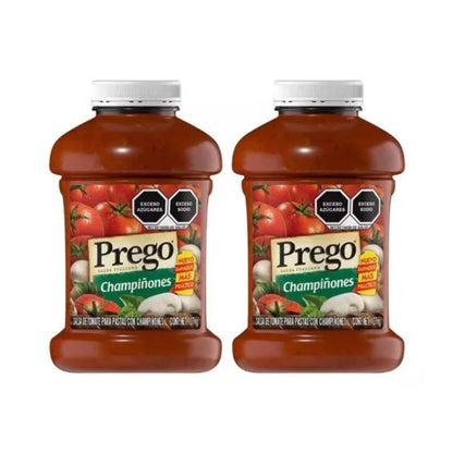 Prego Salsa de tomate para Pasta - Champiñones 2 pack de 1.27kg