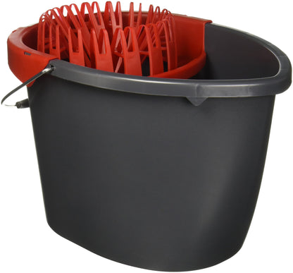 Vileda Cubo Gris Style - Cubeta con Exprimidor Resistente