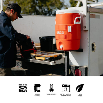 Igloo - Dispensador portátil de Bebidas de Agua con Tapa de Asiento Plano