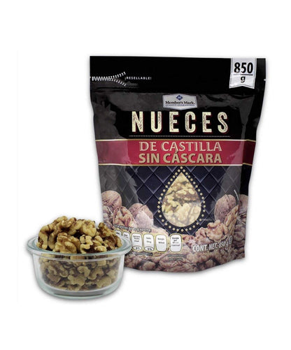 “Genérico” - NUECES DE CASTILLA SIN CÁSCARA MEMBERS MARK PAQUETE GRANDE DE 850 GRAMOS SNACK BOTANA BOCADILLO MERIENDA CASA NEGOCIO