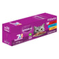 Whiskas Sobres Multisabor para Gatos Adultos Sabor Res, Pescado y Aves 24 Piezas de 85gr