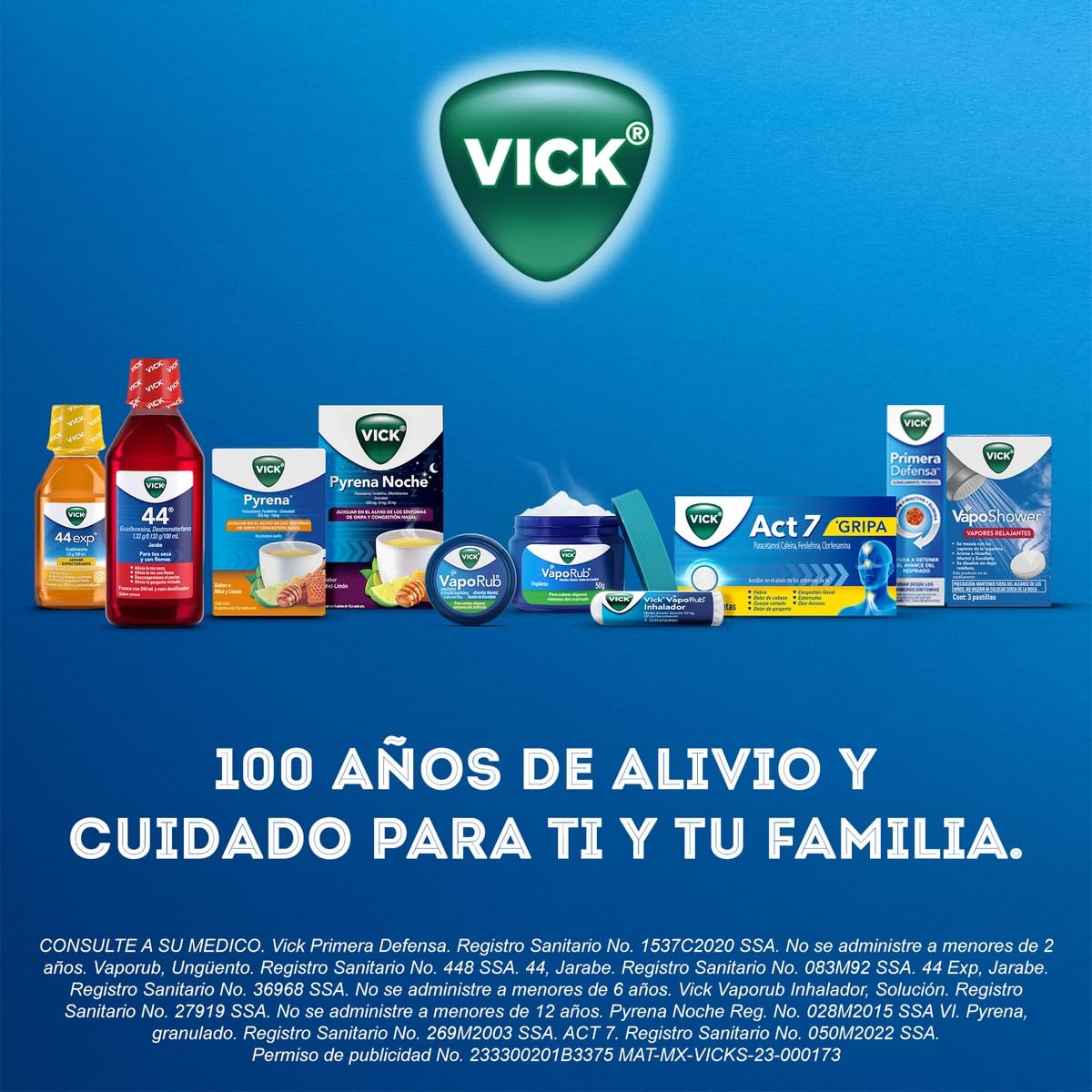 Vicks - Vick 44 Jarabe Expectorante sabor a miel de abeja, mentol y eucalipto 240 ml