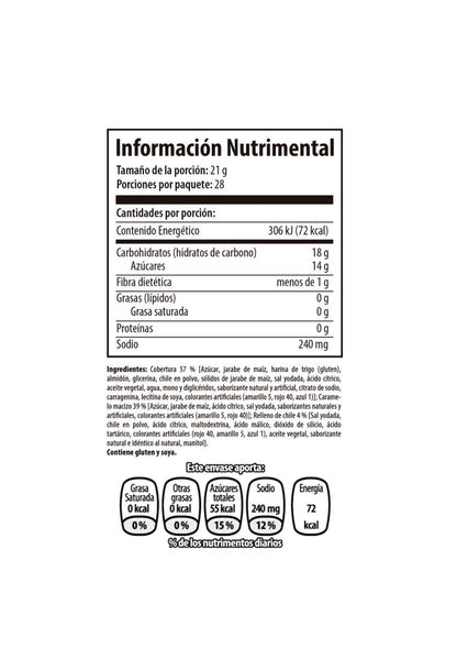Pelón Rico - DULCES ENCHILADOS PELON PELONETA TAMARINDO Y MANGO PAQUETE CON 28 PIEZAS DE 23 GRAMOS C/U SNACK BOCADILLO FIESTA